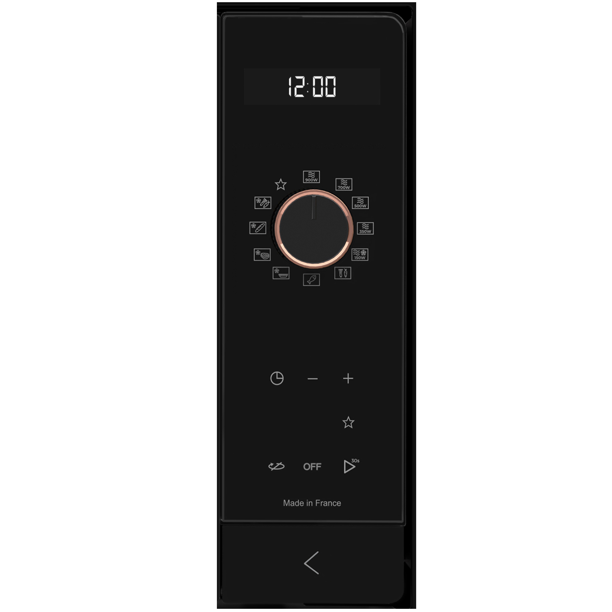 Ovládací panel s otočným voličem mikrovlnné trouby De Dietrich DME4310H